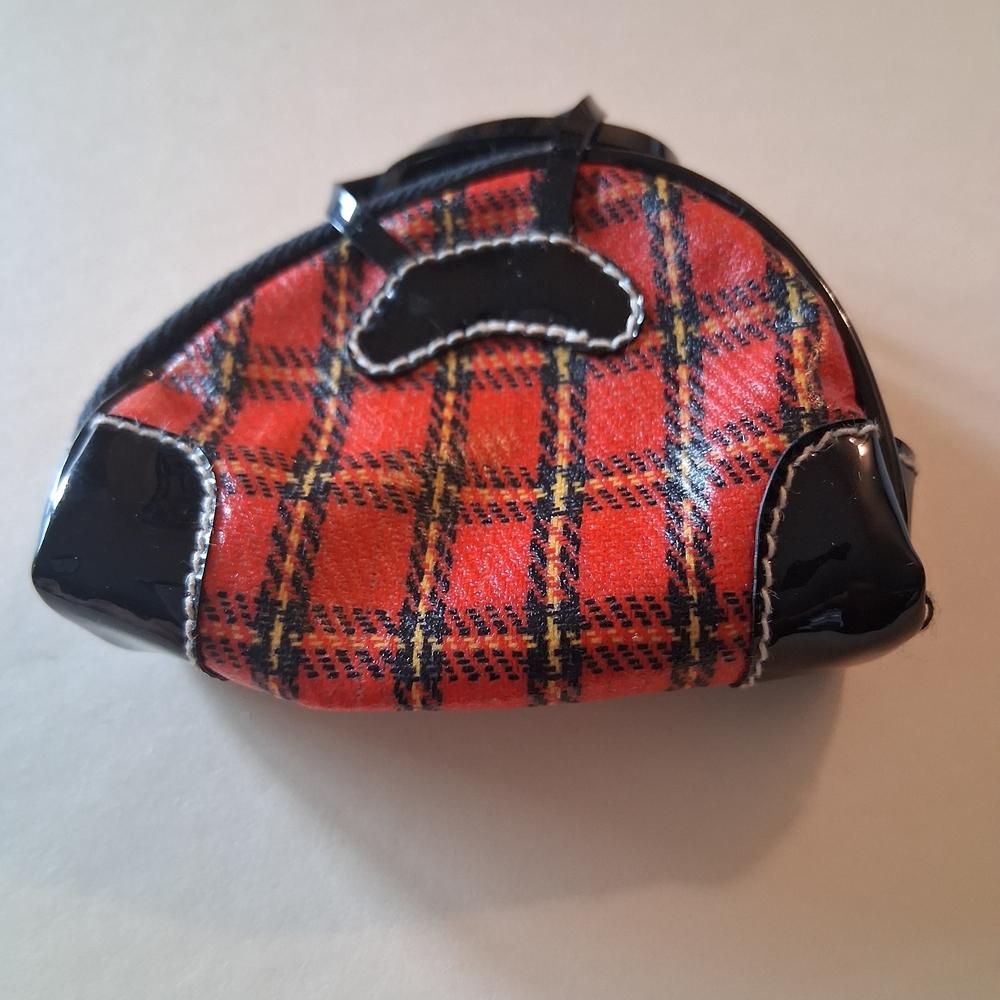 Mattel Doll Accessory Red Plaid Bag
